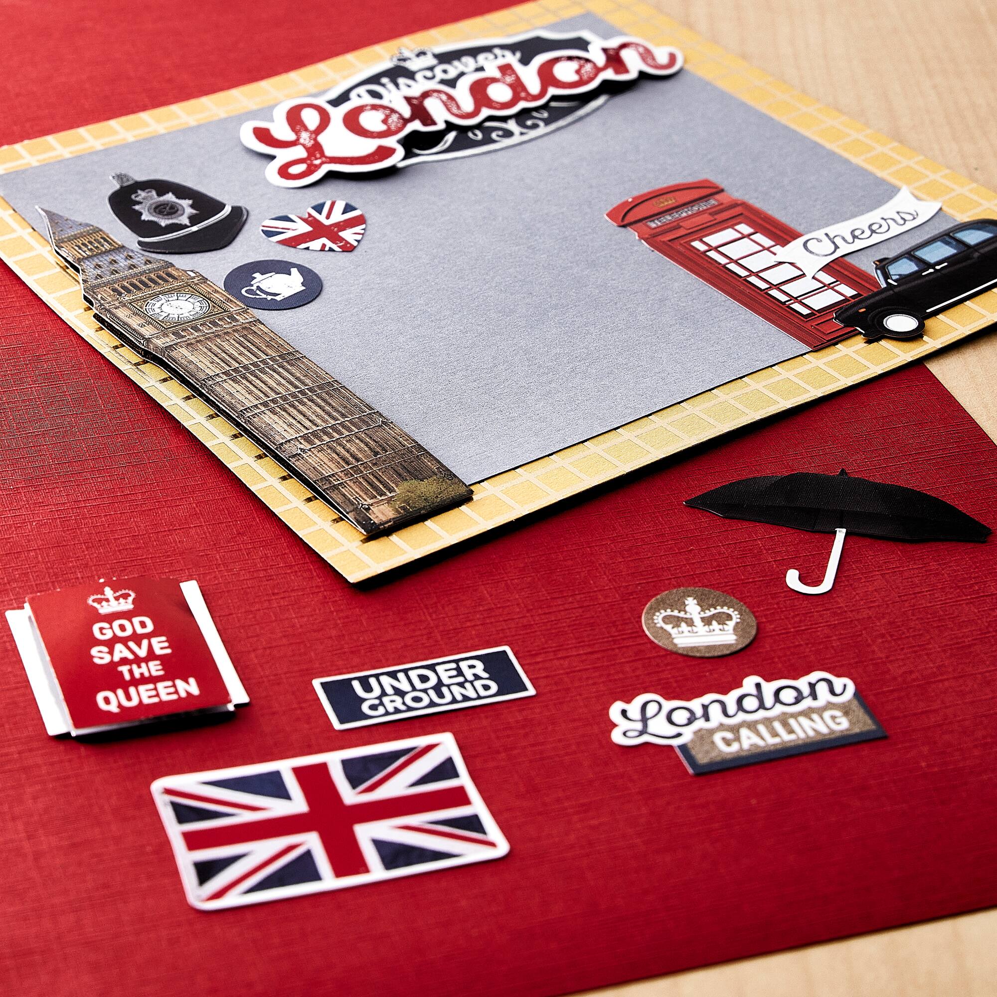 12 Pack: London Dimensional Stickers by Recollections™